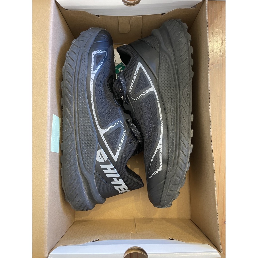 Hi-Tec Men's Trail Running Hiking Tennis Shoes Black, Alloy Sneaker Men‎ Sz 9.5